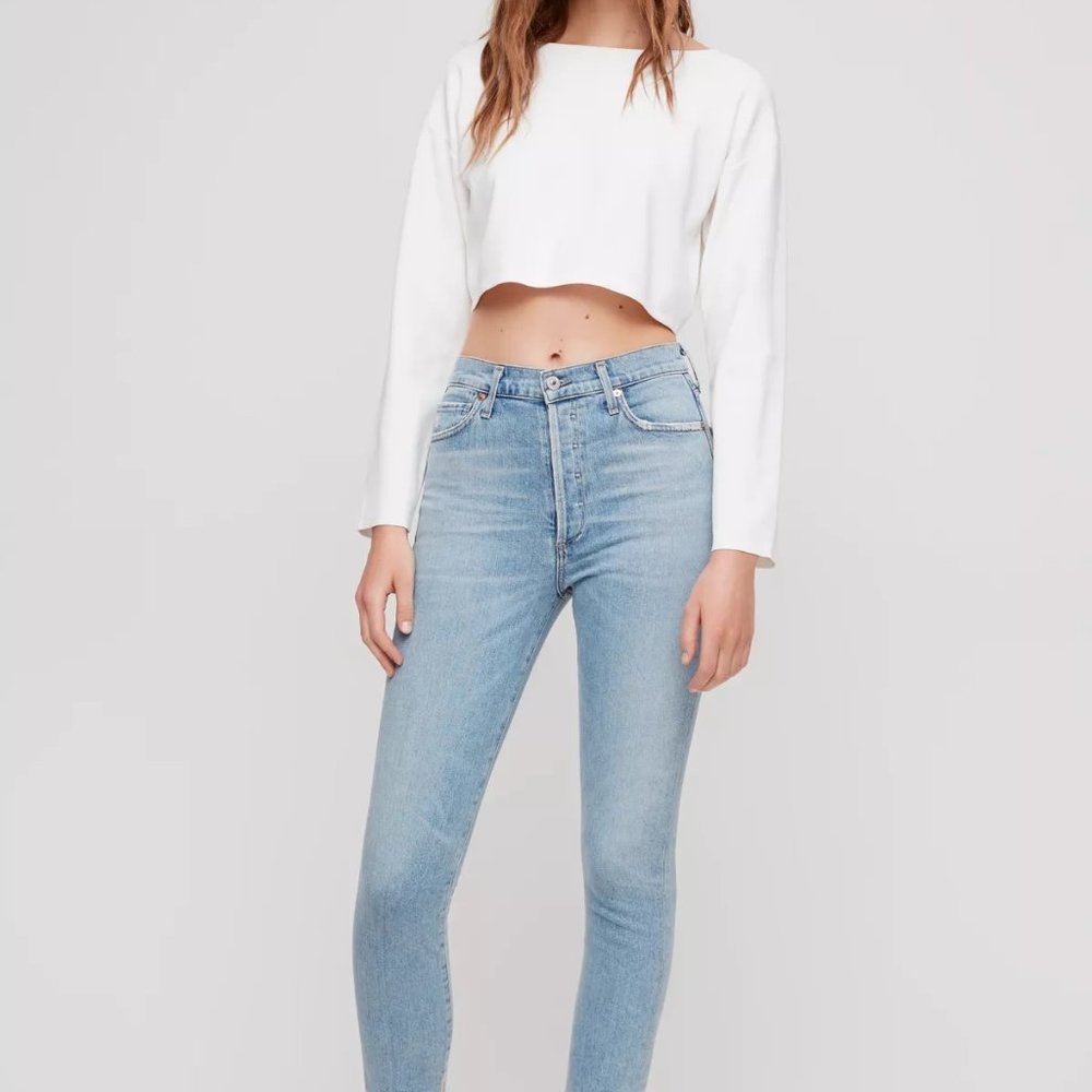 Citizens of Humanity Jeans Womens 32 Olivia Blue High-Rise Slim